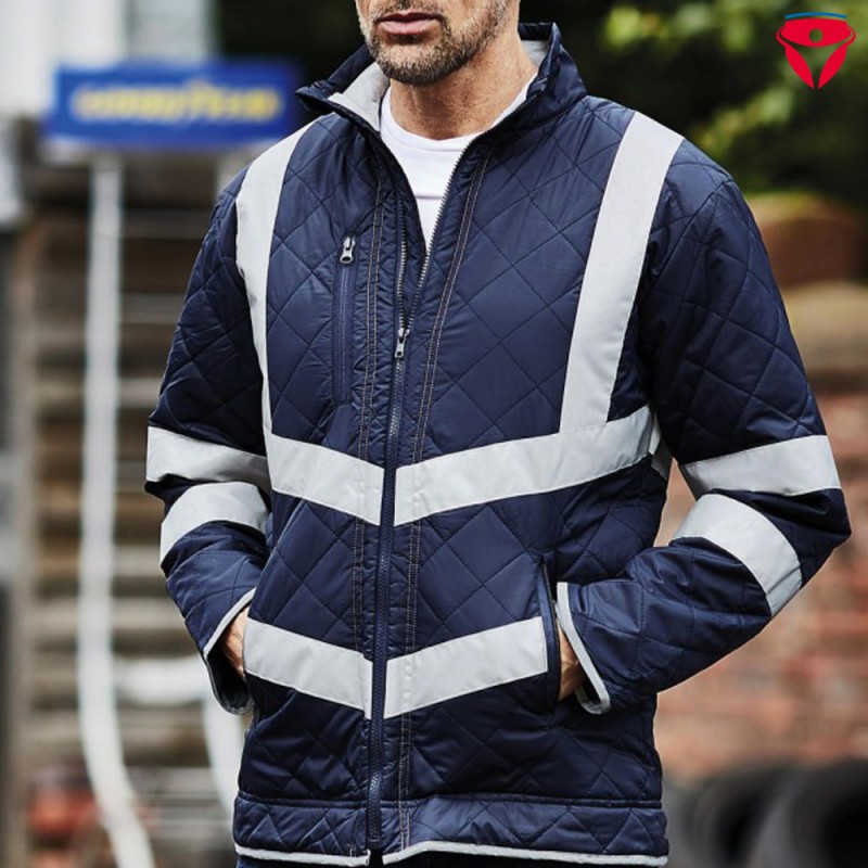 Warnschutz Steppjacke Kensington mit Fleece