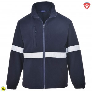 PortWest F433 Iona Lite Fleecejacke mit Reflexstreifen