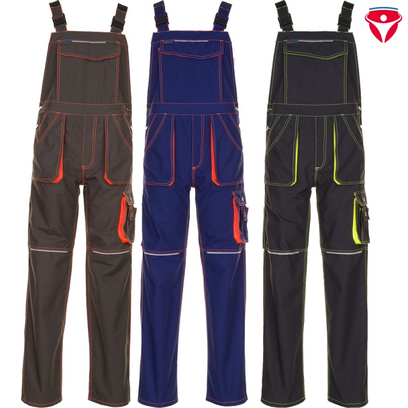 Planam Basalt Neon Latzhose