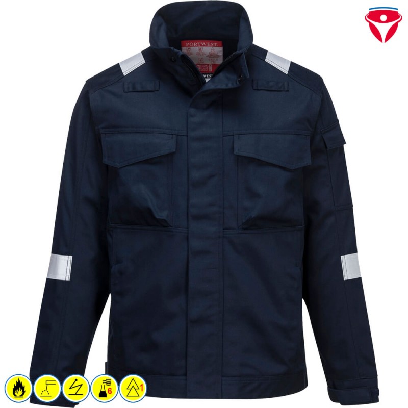 PortWest FR68 BizFlame MultiNorm Ultra Jacke | metallfrei
