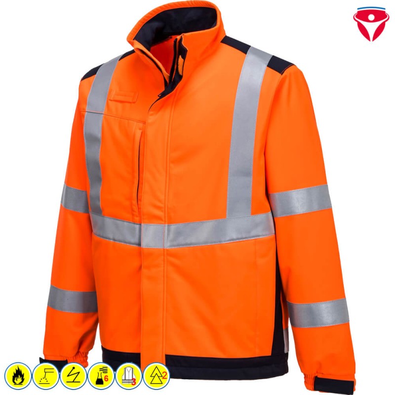 PortWest MV72 ModaFlame MultiNorm ARC Softshelljacke | Klasse 2