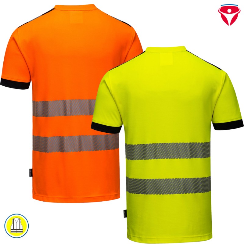 PortWest T181 Vision Warnschutz T-Shirt