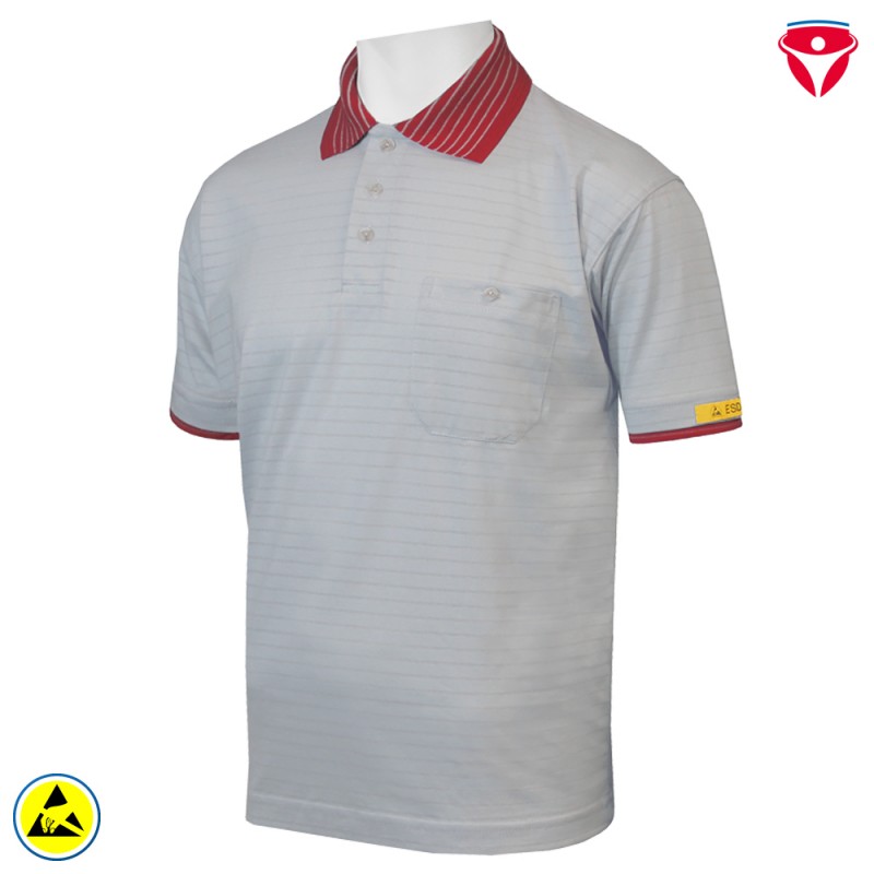 HB ESD Polo-Shirt ConducTex kurzarm 2-farbig