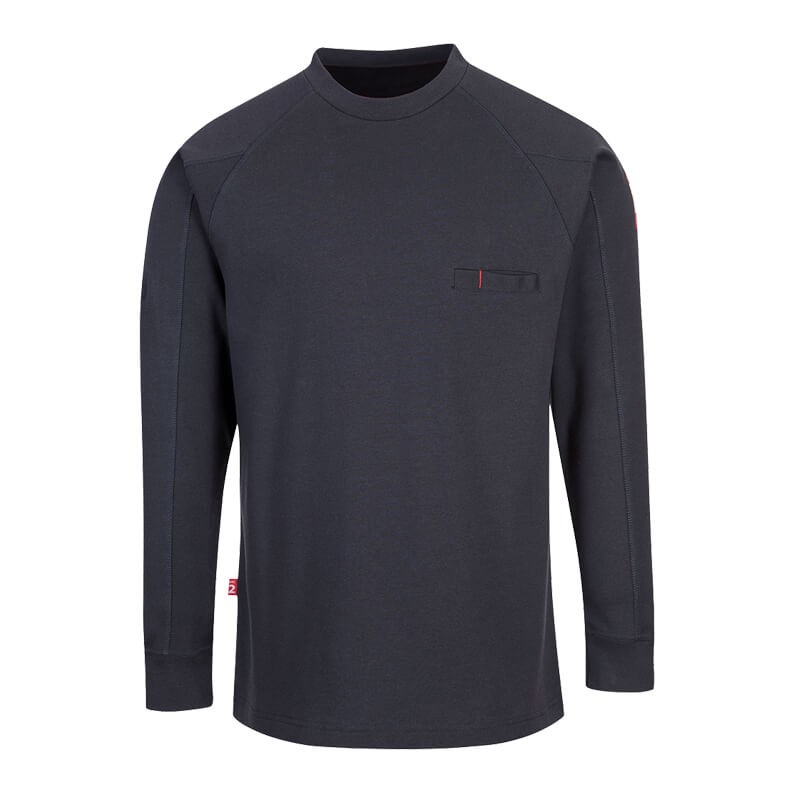 PortWest FR33 Crew Neck T-Shirt, flammhemmend, antistatisch