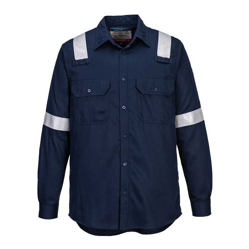 PortWest FR720 MultiNorm Hemd mit Reflexstreifen