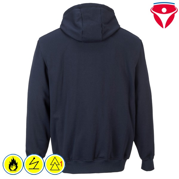 PortWest FR81 flammhemmendes Kapuzen Sweatshirt