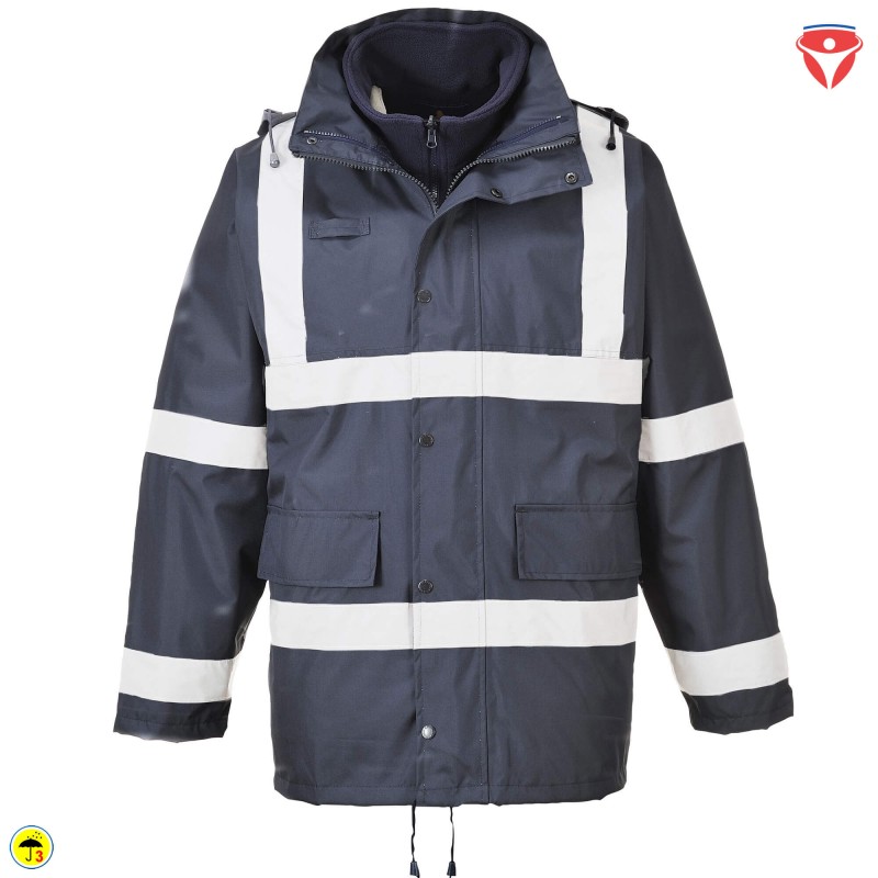 PortWest S431 Traffic Jacke mit herausnehmbarer Fleecejacke