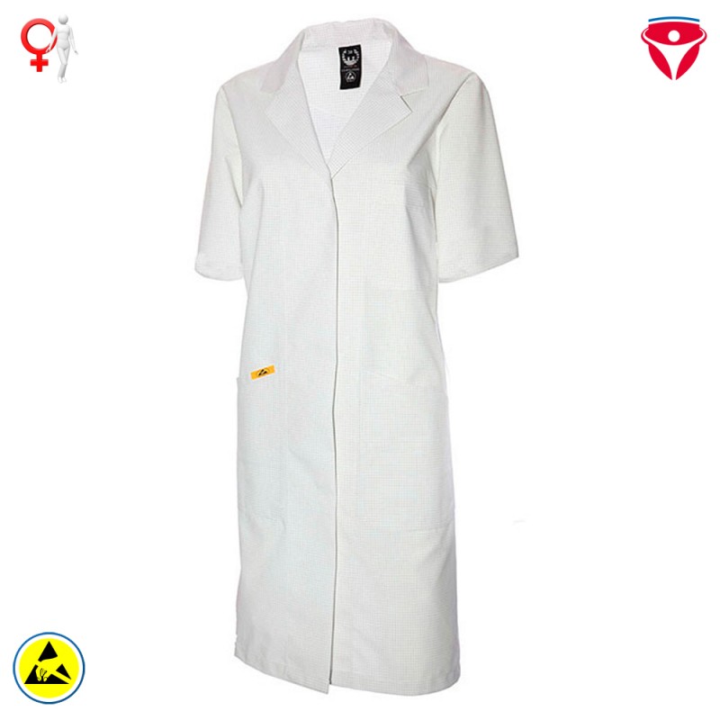 ESD Damen kurzarm Mantel feminine Passform