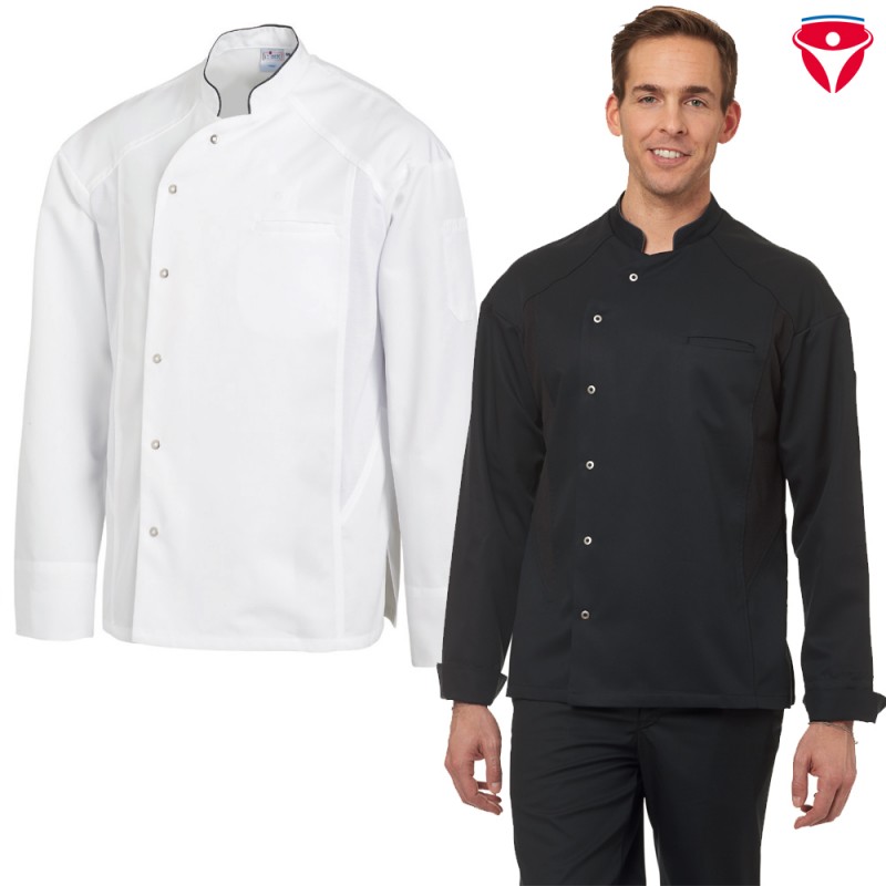 Leiber Kochjacke 12/2753 mit Druckknöpfen