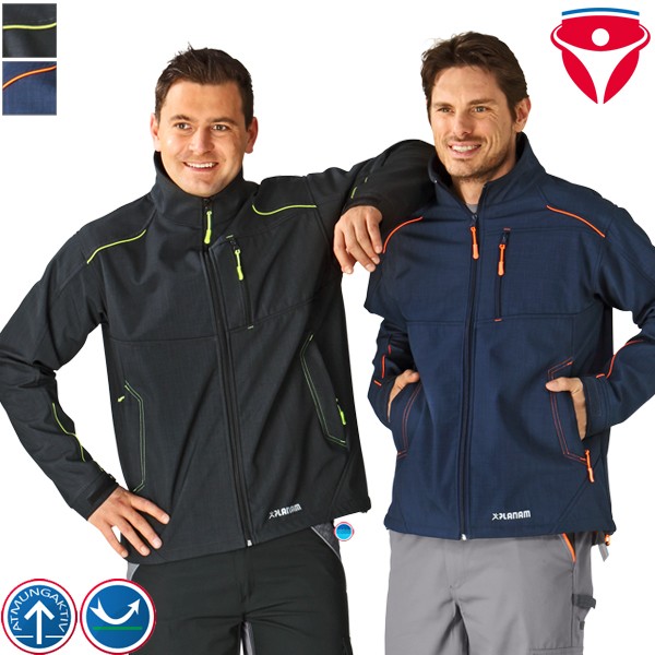 Planam Softshell Jacke Neon