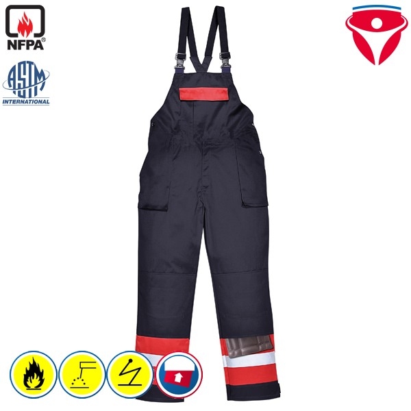 PortWest FR57 BizFlame MultiNorm Latzhose EU und US zertifiziert