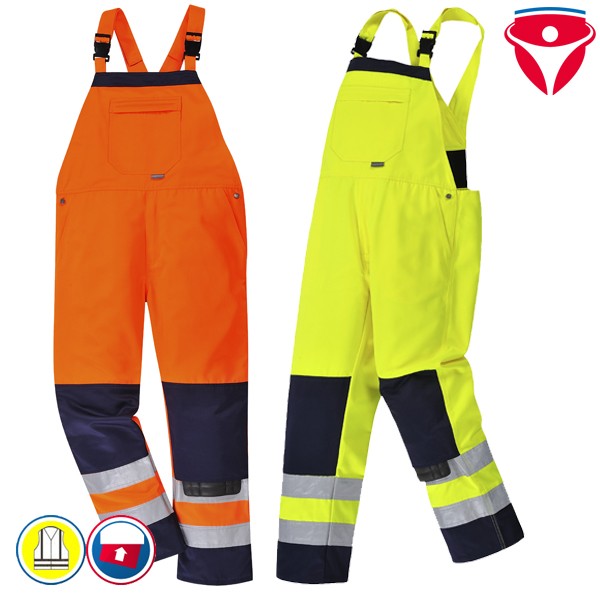 PortWest TX72 einfache Warnschutz Latzhose Girona