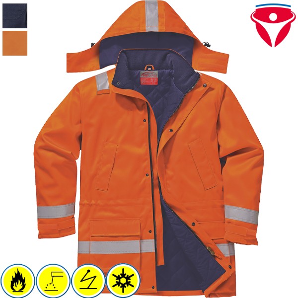 PortWest FR59 BizFlame Plus Winter Schweisserjacke - flammhemmende Winterjacke