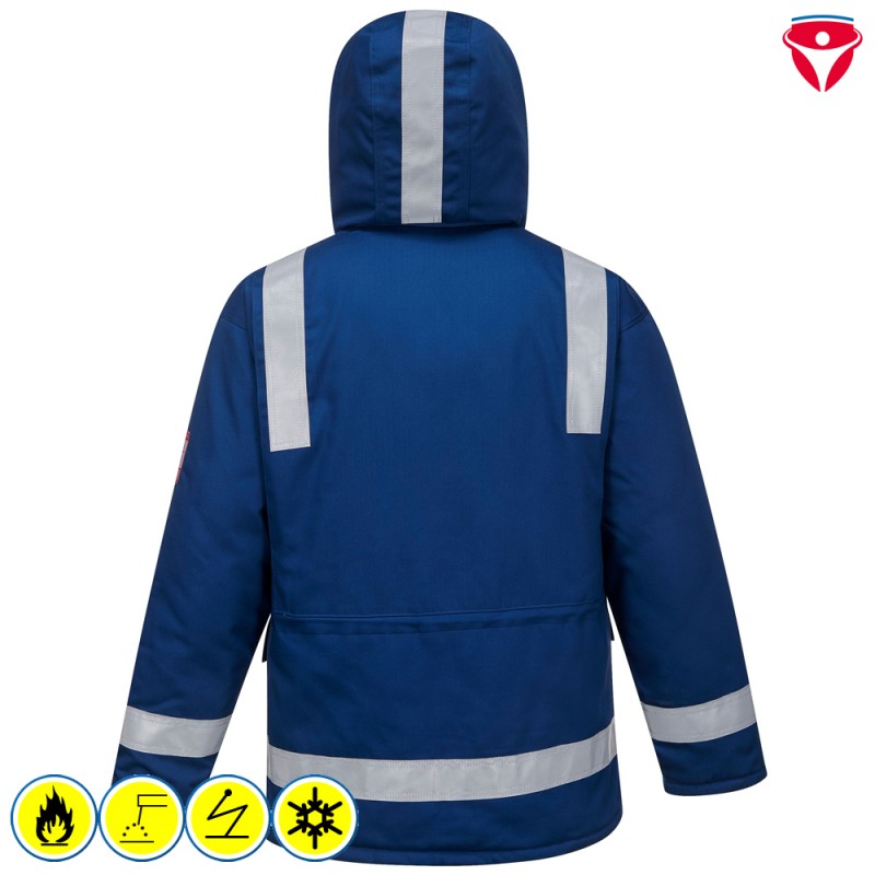 PortWest FR59 flammhemmende Antistatik Winterjacke