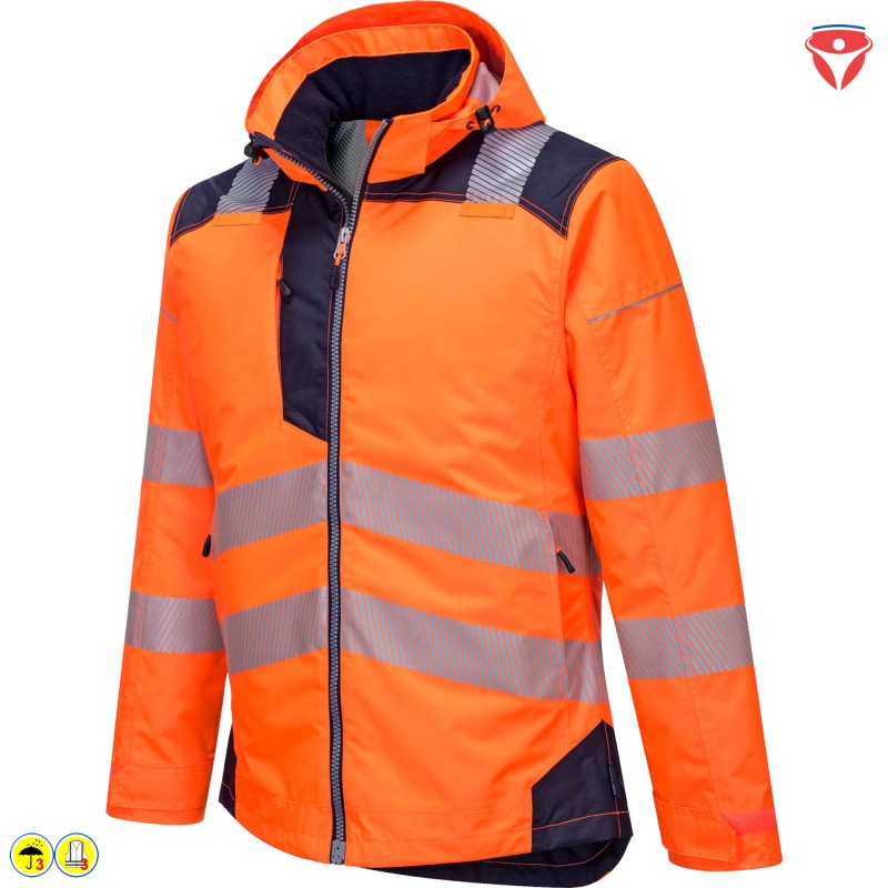 PortWest T400 Winter Warnschutz Regenjacke