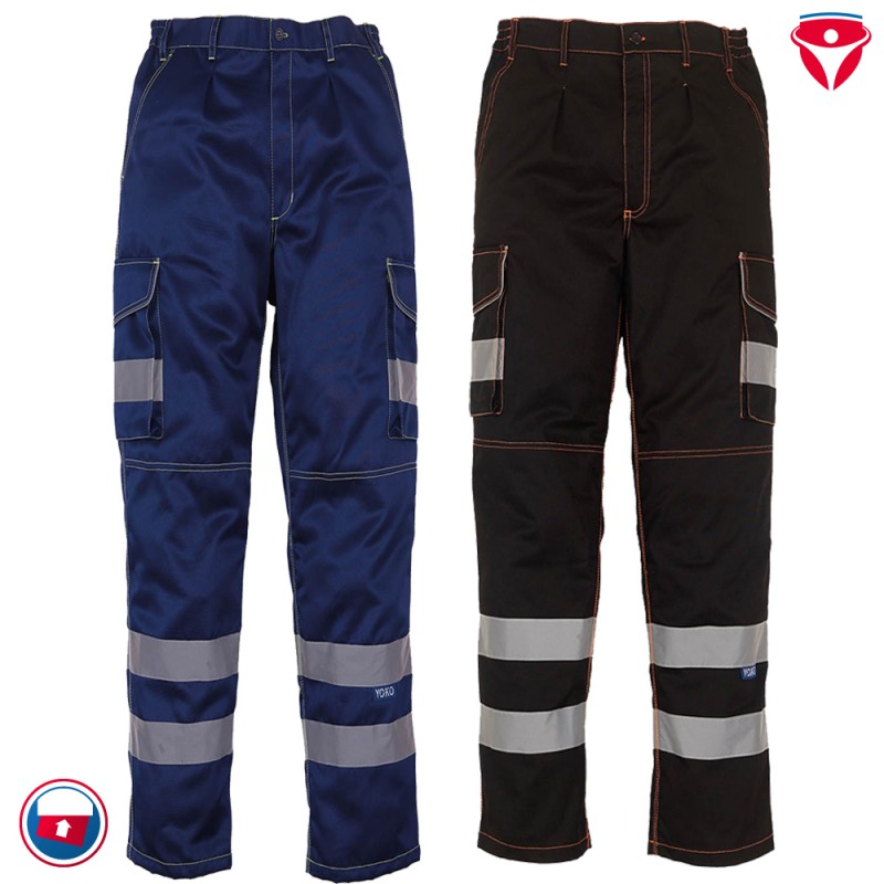 Warnschutz Cargo Hose mit Kniepolstertaschen