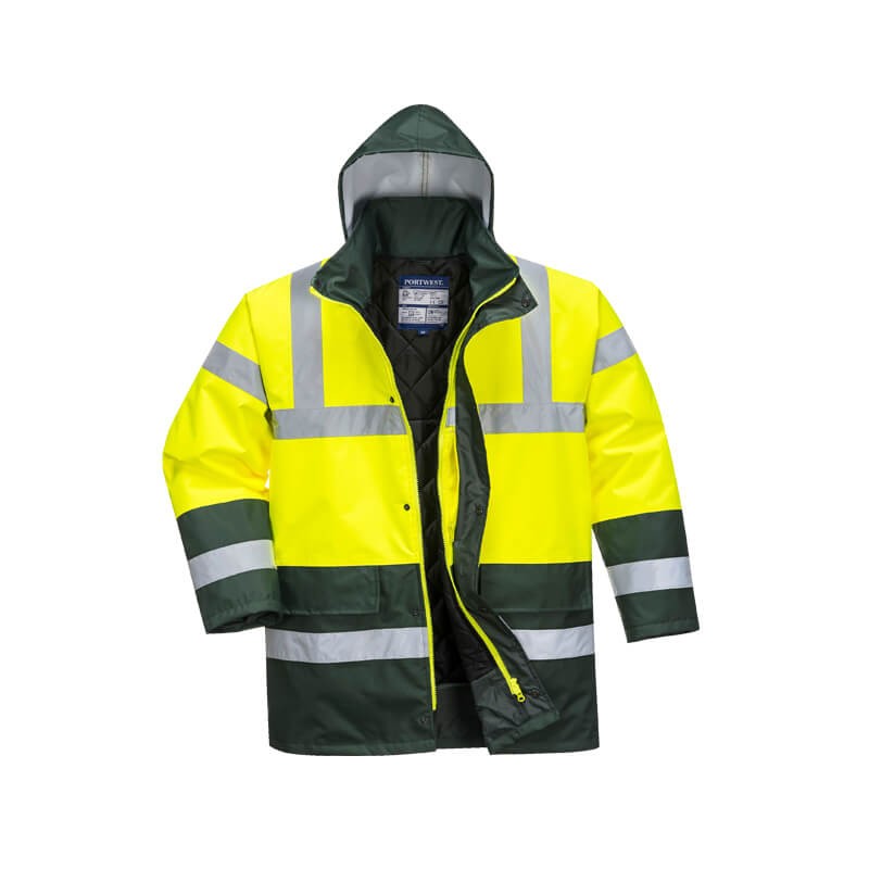 PortWest S466 Warnschutz Wetterschutz Jacke | gefüttert