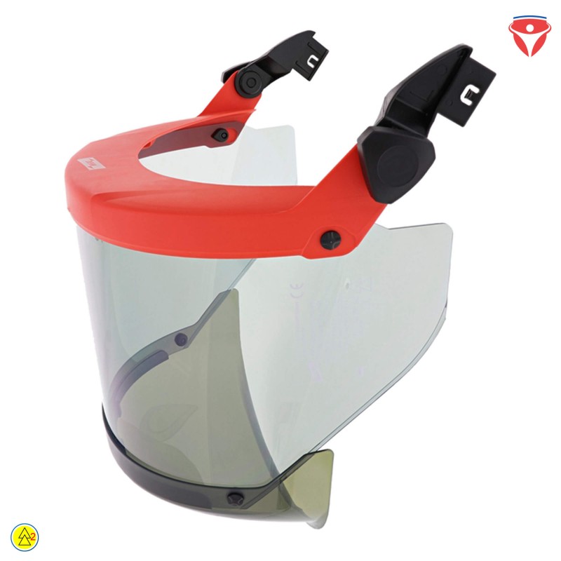 Störlichtbogengeprüfter Schutzschirm mit Steckclip Klasse 2