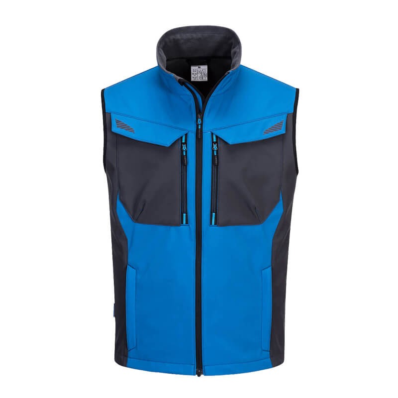 PortWest T751 SoftShell Gilet Weste mit Polar Fleece