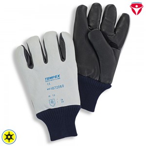 Tempex Kommissionierer Handschuhe | Leder + Strickstulpe