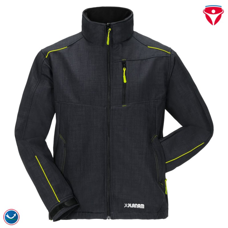 Planam Softshell Jacke Neon
