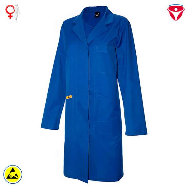 AS10 Antistatische Stofjas in 2 kleuren
