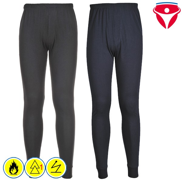 PortWest FR14 flammhemmende antistatische lange Unterhose