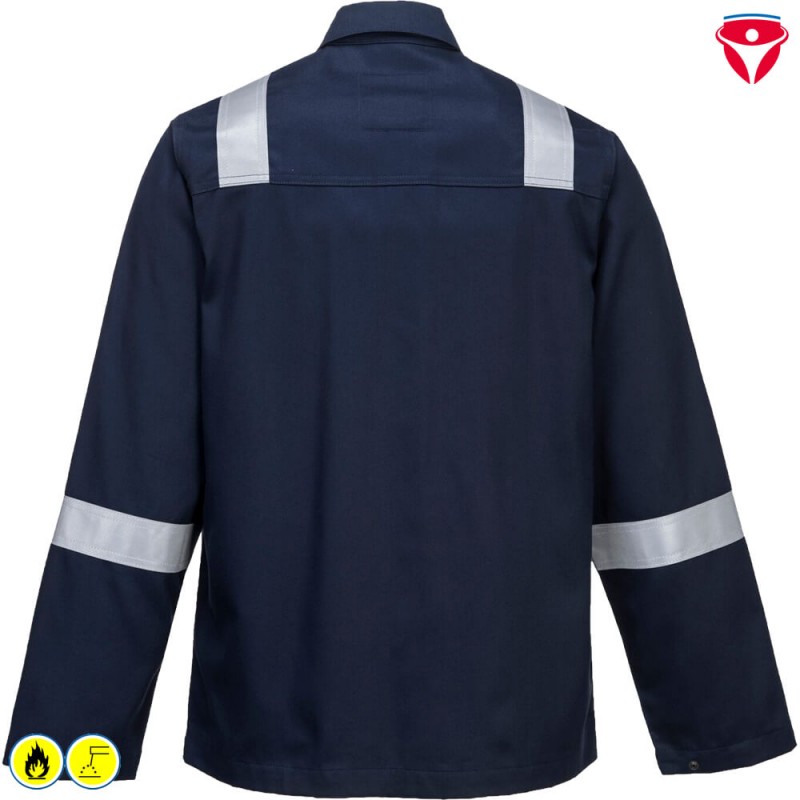 PortWest BZ13 BizWeld IONA Schweisser Jacke mit Reflexstreifen