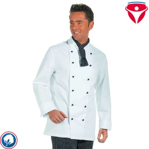 Leiber 12/5510 günstige Kochjacke aus Baumwolle für Damen und Herren