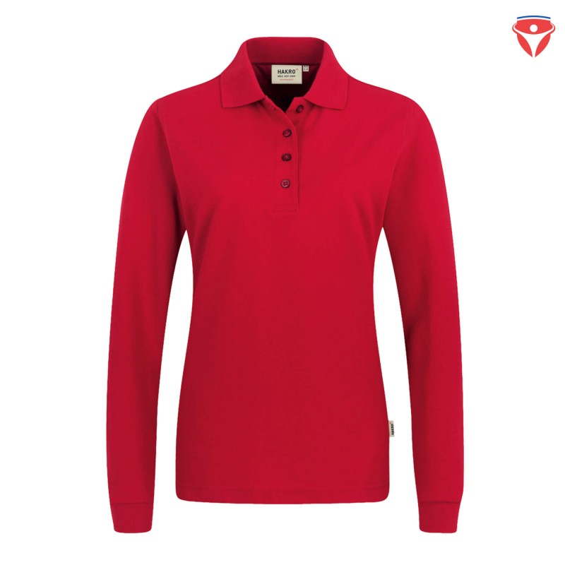 Hakro 215 Damen Longsleeve-Poloshirt Mikralinar