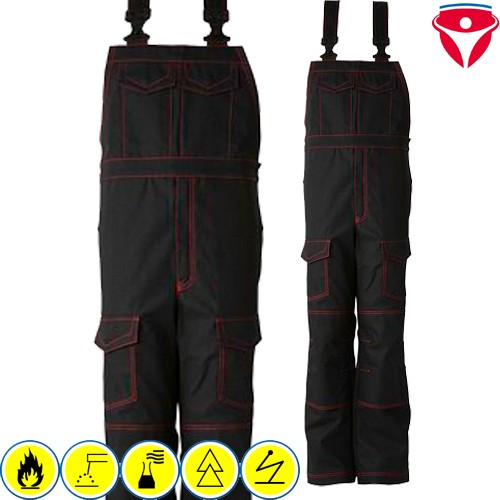 schwarze MultiNorm Latzhose 20032