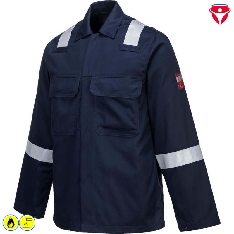 PortWest BZ13 BizWeld IONA Schweisser Jacke mit Reflexstreifen