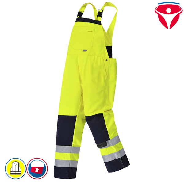 PortWest TX72 einfache Warnschutz Latzhose Girona