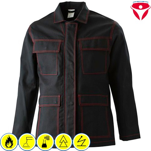 schwarze MultiNorm Langjacke 30030