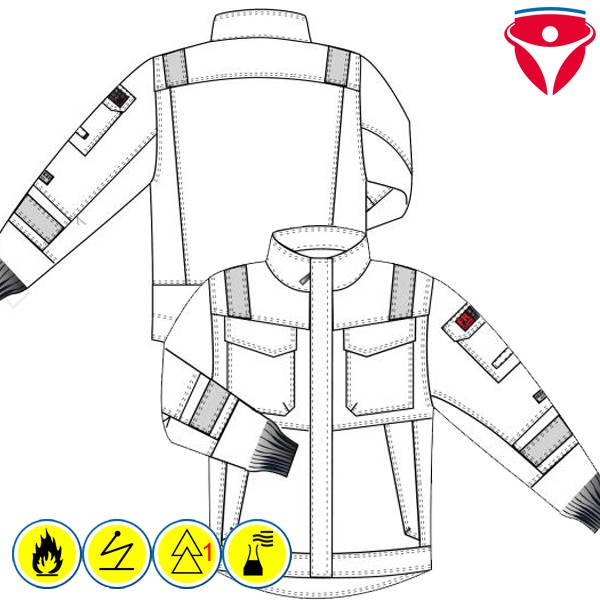Tranemo Flammschutz Bundjacke metallfrei 6031 81