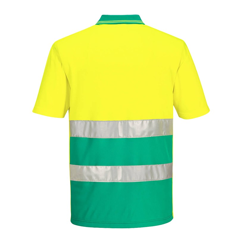 PortWest S175 UV Warnschutz Polo Baumwoll Komfort