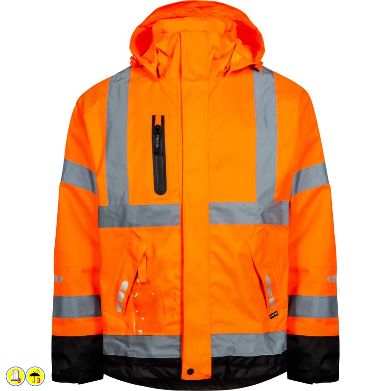 Lyngsoe Fox9057 Warnschutz Regenjacke aus robustem Gewebe