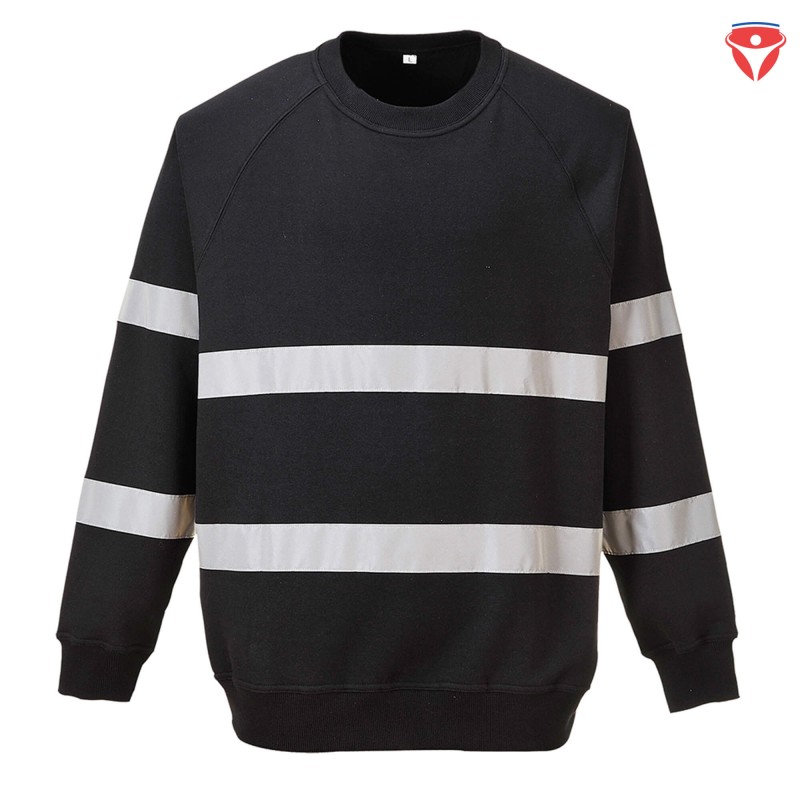 PortWest B307 Iona Sweat-Shirt mit Reflexstreifen