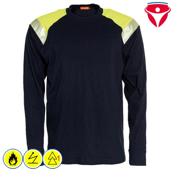 Tranemo FR Shirt 6372 89 mit HiVis Material