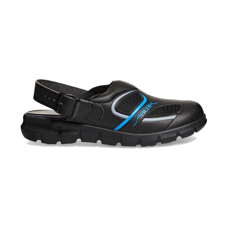 Abeba DYNAMIC 37341 | Clogs OB ESD, schwarz-blau