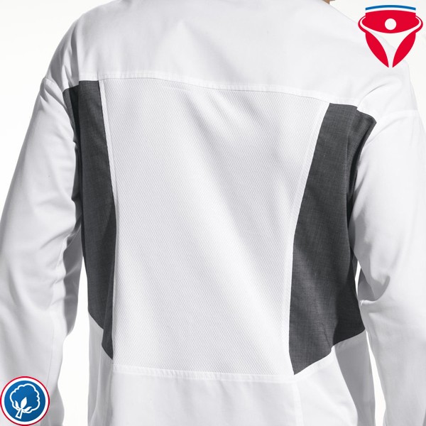 Leiber 12/2441 Kochjacke aus atmungsaktiven Stretchgewebe