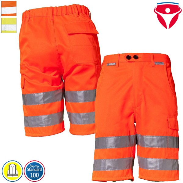 Planam Warnschutz Shorts | einfarbig