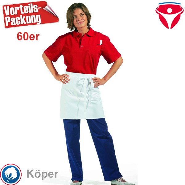 Leiber 02/759 Vorbinder 45 x 80 aus Baumwolle Köper - 60er Vorteilspack