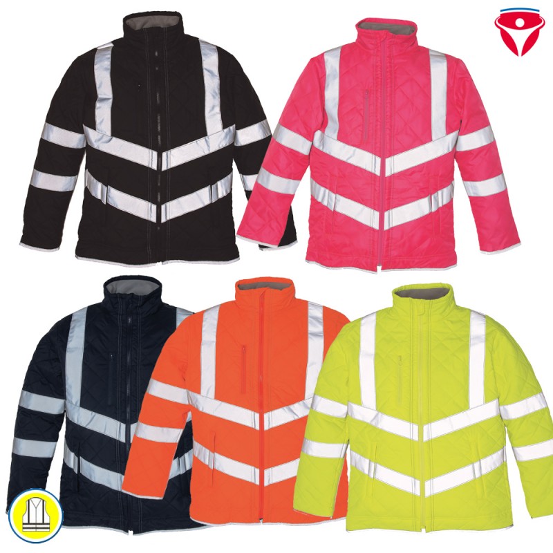 Warnschutz Steppjacke Kensington mit Fleece