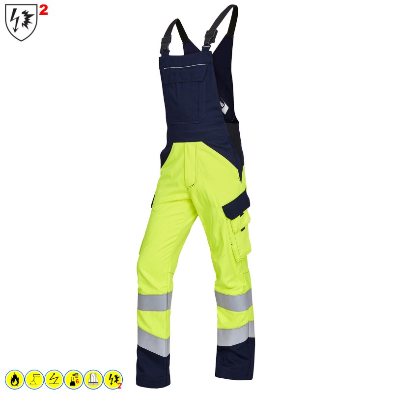 Rofa MultiNorm Warnschutz Latzhose 455 2386 doppellagig