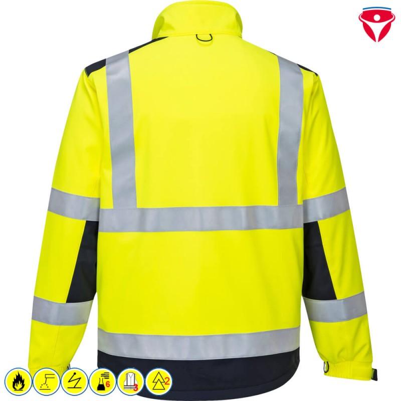 PortWest MV72 ModaFlame MultiNorm ARC Softshelljacke | Klasse 2