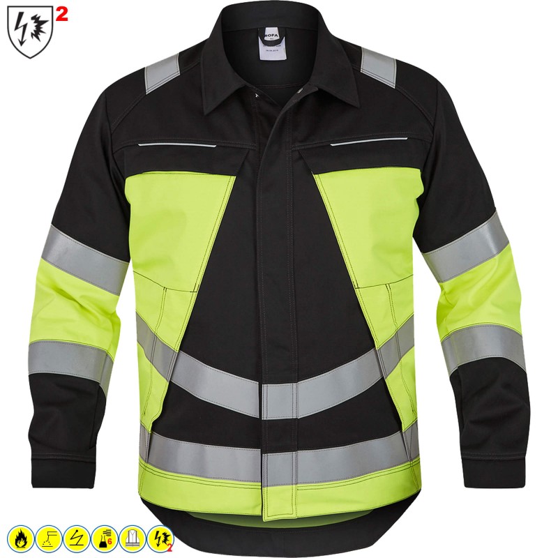 Rofa 2429 Warnschutz Jacke flammhemmend mit Störlichtbogenschutz APC 2