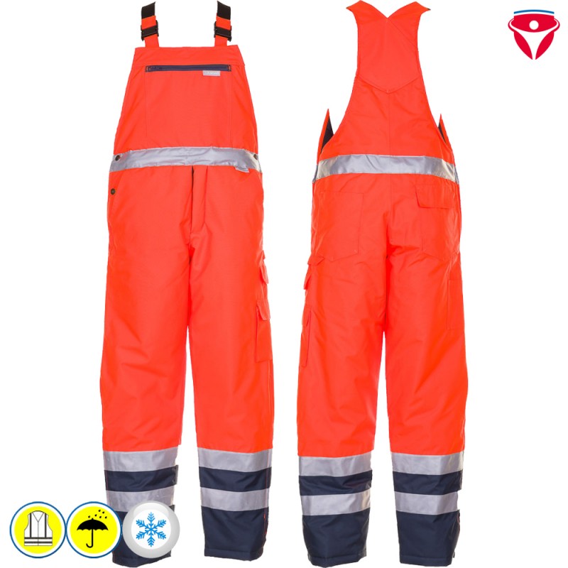 Planam Warnschutz Winter Latzhose