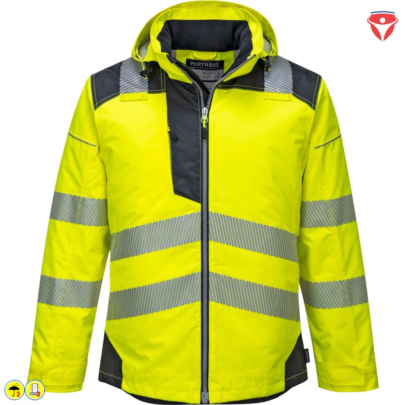 PortWest T400 Winter Warnschutz Regenjacke
