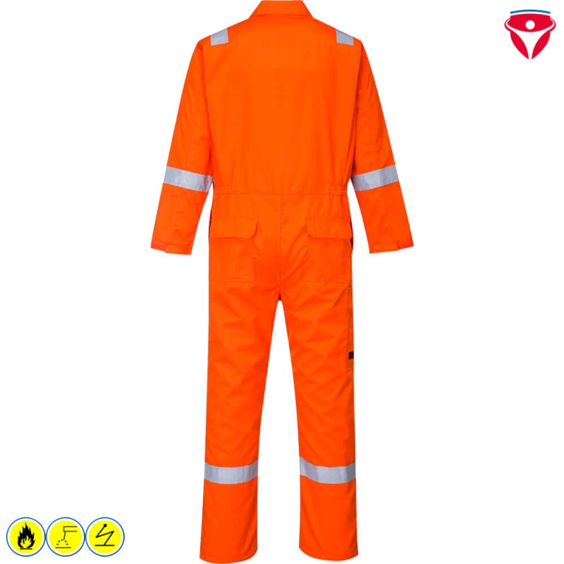 PortWest AF50 AraFlame Platinum Overall | leichte Flammschutzkleidung